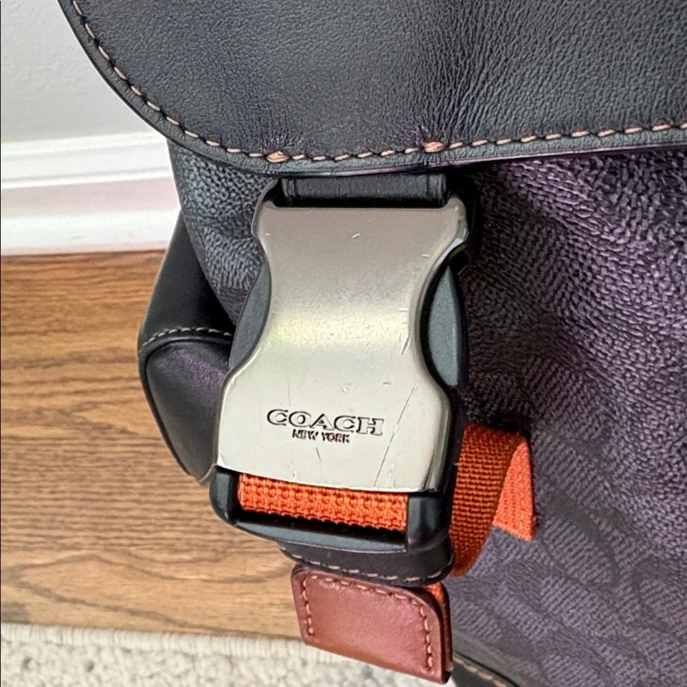 Coach Rivington Backpack In Signature Canvas With Coach Patch - Picture 9 of 16